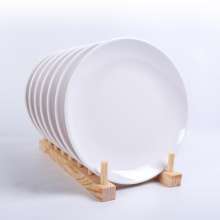 密胺白色大圆盘自助餐碟仿瓷餐具餐盘塑料盘子圆形碟子商用盘骨碟