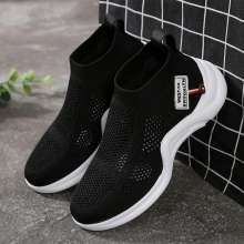 Breathable mesh 2019 new Korean socks shoes women's wild casual running shoes (shoes 6)