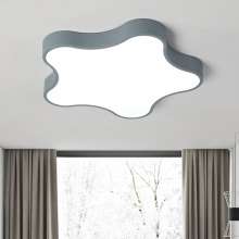 北欧简约现代卧室吸顶灯温馨创意LED儿童房过道五角星马卡龙灯具