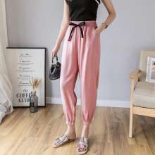 New skin-friendly chao comfort copper ammonia wire mouth pants loose carrot pants slim casual sweatpants (trousers 39)