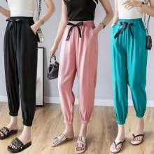 New skin-friendly chao comfort copper ammonia wire mouth pants loose carrot pants slim casual sweatpants (trousers 39)