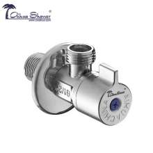Triangle valve copper hot and cold thickening large flow 4 minutes water stop valve factory direct 2015T
