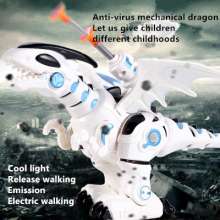 机械恐龙发射软弹 会走路电动动物模型 仿真恐龙发射导弹儿童玩具0830A