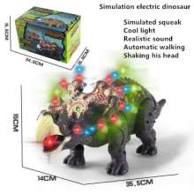 融凯恐龙6632电动三角龙灯光仿真叫声批发热销手办模型儿童玩具