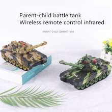 大型充电对战坦克车玩具四通遥控车越野履带式遥控车坦克男孩玩具8802