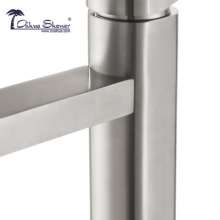 Washbasin faucet 304 stainless steel bathroom brushed hot and cold faucet factory direct 2051AL