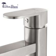 Washbasin faucet 304 stainless steel bathroom brushed hot and cold faucet factory direct 2051AL