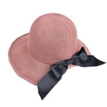 2019 hat ladies summer straw hat wild holiday fisherman hat outdoor beach sun hat seaside sun hat (hat 10)