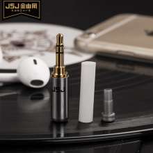 JSJ金三角3.5mm耳机立体声插头3节4节带麦焊接头AUX接头维修DIY