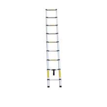 伸缩铝合金工程梯竹节锁扣式防滑铝梯加厚单边梯伸缩铝合金家用梯