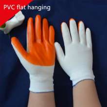 PVC手套 尼龙挂胶 耐磨防油建筑搬运挂胶pvc全挂 半挂防护手套