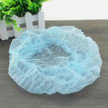 Disposable hat strip non-woven head cover dust hood medical round cap mushroom bath net cap white blue