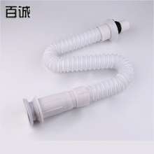 Conjoined telescopic steel wire water pipe stainless steel anti-blocking and deodorizing flap type water purifier
