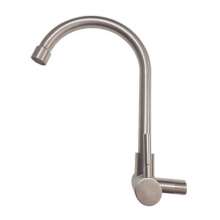 SUS304 stainless steel faucet. Single cold kitchen faucet. Dish basin sink faucet. Washbasin wall faucet angle faucet 10031