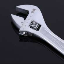 鲁威五金工具加重方孔镀镍活动扳手 多规格12寸活口扳手