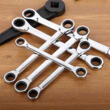 Luwei double-headed one-way ratchet wrench. Metric manual labor-saving fast ratchet wrench. Stay the wrench. hardware tools