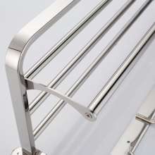 Folded 304 stainless steel towel rail. Stainless steel hotel 304 towel rack. Stainless steel bathroom pendant. Hotel Supplies  . Hotel supplies YF020