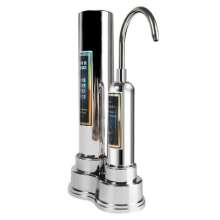 Desktop double barrel faucet water purifier. Home kitchen filter for direct drinking. Faucet water purifier. Ceramic filter. filter