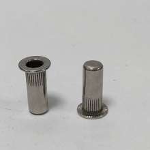 Stainless steel flat head vertical, blind hole rivet nut, screw