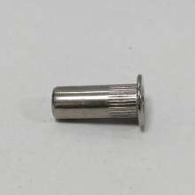 Stainless steel flat head vertical, blind hole rivet nut, screw