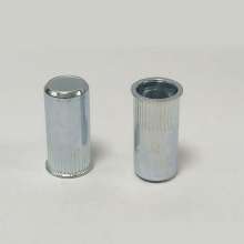 Small countersunk head vertical blind blue white zinc rivet nut, screw