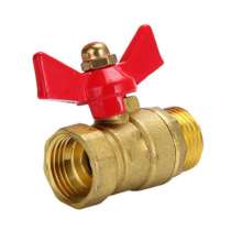 Water heater valve switch. Butterfly valve 4 points DN15 public version thick copper inner and outer butterfly valve. Ball valve. valve. 4 points valve