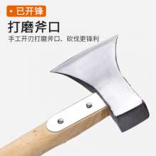 Farm forged axe, chopping wood axe, outdoor logging axe, mountain axe, square top axe, steel sheet reinforcement axe, felling tool, axe