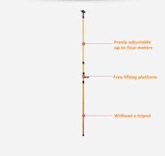 Level meter 4 m support rod aluminum alloy ceiling bracket infrared adjustable lifting wall gauge telescopic rod