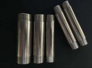 201 stainless steel double-headed teeth. Direct. Pipe type water pipe extension joint. 10 cm water pipe double head