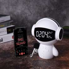 M100创意机器人蓝牙音箱  音响  喇叭  音箱 新款闹钟K歌充电宝音响私模电子礼品定制