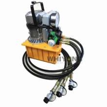 三通阀电动液压泵三油路铜芯电机HYDHP-720F3超高压脚踏泵