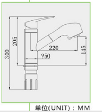 新款上市电镀ABS塑料抽拉厨房水龙头冷热洗菜盆混水龙头水槽龙头