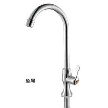 Factory direct plating electroplating vertical ABS plastic faucet high body kitchen sink single cold fast tap