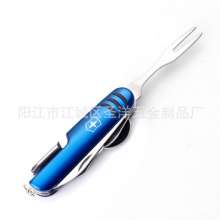 Direct electrophoresis 11 open multi-function folding. Outdoor saber. Color iron shell gift knife. Knife. Tableware