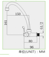 供应电镀ABS塑料入墙厨房洗菜盆龙头 360度旋转单冷水龙头KF-7001