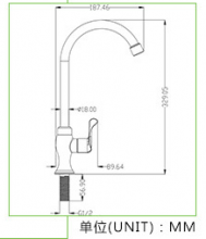 [新款上市]ABS塑料水龙头 厨房单冷洗菜盆水龙头水槽龙头KF-P2307