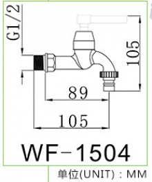 热销推荐ABS瓷白塑料水嘴 洗衣机龙头中长手轮机咀水龙头WF-P1401水龙头，胶水龙头，塑料水龙头  龙头