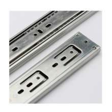 4512 stainless steel three section slide rail. Track. Lock. Mute steel ball rail sliding drawer slide household hardware
