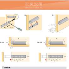 304不锈钢衣橱柜门反弹器免拉手打孔抽屉开隐形门碰弹簧开关