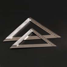 铝座三角尺 不锈钢直角尺 加厚加宽直板尺