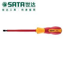 世达(SATA)G系列三色柄一字绝缘螺丝刀  螺丝批 五金工具  2.5X75mm 61314