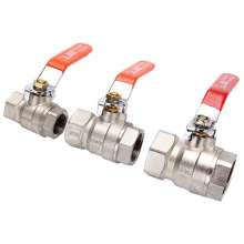 Thickened high temperature and high pressure outlet threaded pipe 4 minutes 6 minutes 1 inch 3 inch brass plating ball valve