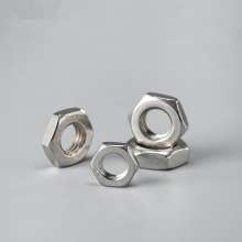 304 stainless steel outer hexagonal thin nut 304 stainless steel nut GB6172 outer hexagonal thin nut National standard flat thin hexagon nut Hexagon nut