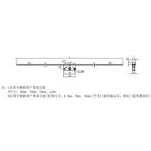 厂家直销铝合金窗推拉传动器/  带锁盒型平移传动杆/  窗户联动杆TR-012