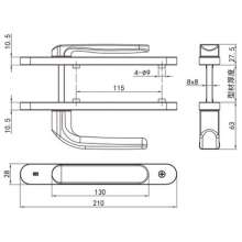 新款室内门锁/家用中式房门锁/  德式门执手/  通用型卧室房间门锁DL-015