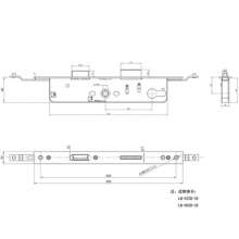 新款平开门锁体/  30单向多点锁体/  门窗传动盒锁盒/  不锈钢传动锁盒	LB-002D-30