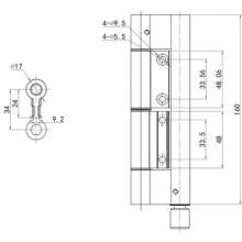 厂家直销门窗配件/  小折叠门配件系列/  折叠合页/合页轮 / 质量保证PH-1355