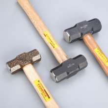 Octagonal hammer Wooden handle fiber handle Octagonal hammer 2 pounds 3p 4P high carbon steel sledge hammer Hammer Masonry hammer