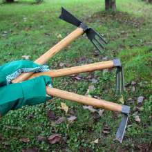 园艺锄头 木柄锄头 种花小锄头 小耙子短柄挖土种菜 园林农用工具