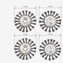 三羊磨具 扭丝平型钢丝刷 平型钢丝轮组合套装